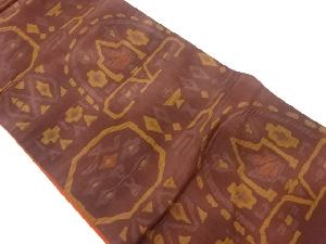 ふくれ織抽象模様織出し袋帯